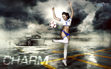 Картинка football charm спорт футбол девушка