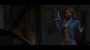 Картинка 3д+графика fantasy+ фантазия девушка оружие