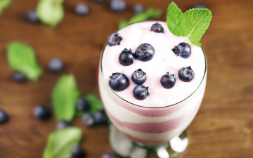Картинка еда мороженое +десерты черника йогурт dessert fresh ягоды sweet десерт yogurt berries голубика