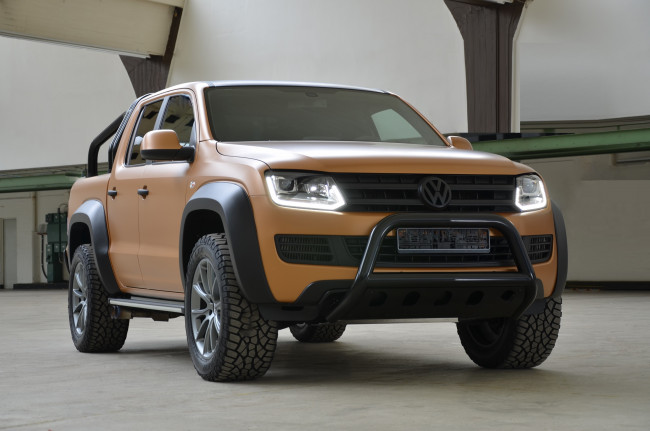 Обои картинки фото автомобили, volkswagen, mtm, 2016г, desert, passion, amarok, v8