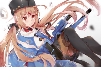 обоя аниме, kantai collection, девушка, фон, взгляд