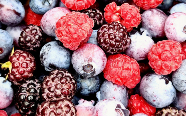 Обои картинки фото еда, фрукты,  ягоды, замороженные, ягоды