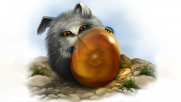 Картинка 295353 рисованное животные +сказочные +мифические сказочное существо яйцо