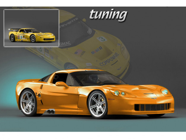 Обои картинки фото chevrolet, corvette, автомобили, виртуальный, тюнинг