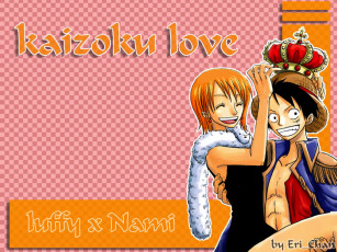 Картинка kaizoku love by residenteri аниме one piece nami monkey d luffy