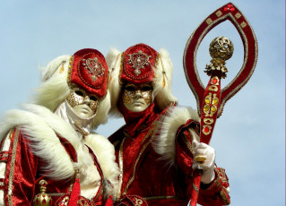 Картинка разное маски карнавальные костюмы венеция карнавал посох