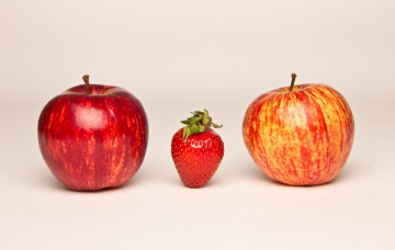 Картинка еда фрукты ягоды яблоки клубника