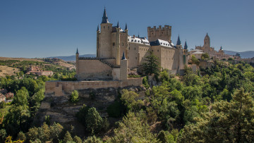 Картинка segovia города замки+испании панорама