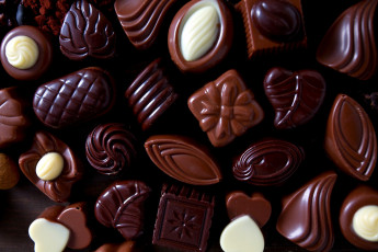 Картинка еда конфеты +шоколад +сладости ассорти шоколадные