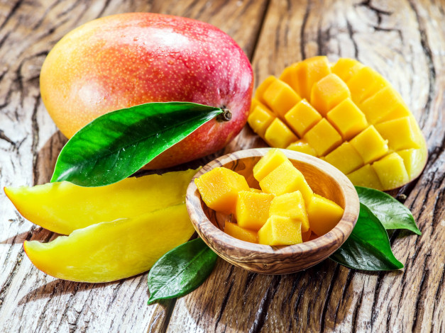 Обои картинки фото еда, манго, экзотический, фрукт
