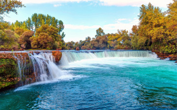 Картинка manavgat+waterfall antalya turkey природа водопады manavgat waterfall