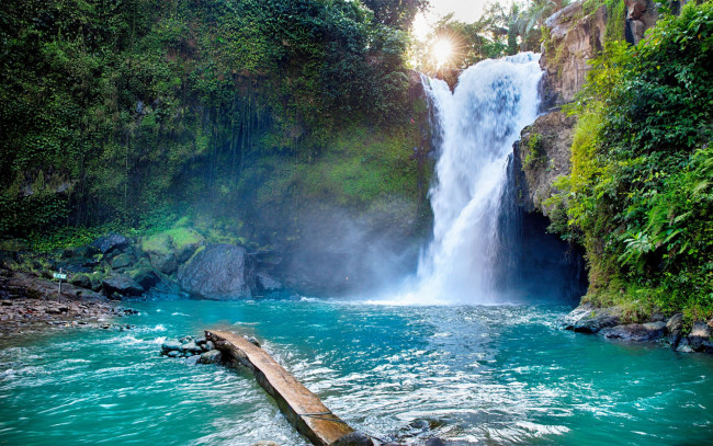 Обои картинки фото tegenungan waterfall, bali, indonesia, природа, водопады, tegenungan, waterfall