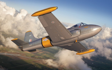 Картинка авиация боевые+самолёты bac jet provost британский военно учебный самолет в небе королевские ввс