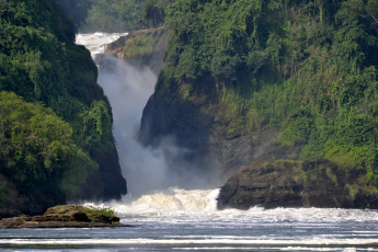 Картинка природа водопады africa murchison falls national park uganda