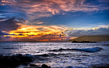 Картинка природа моря океаны море закат