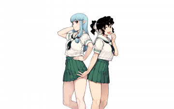Картинка аниме tsugumomo взгляд фон девушки