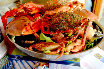 Картинка еда рыбные+блюда +с+морепродуктами лобстер