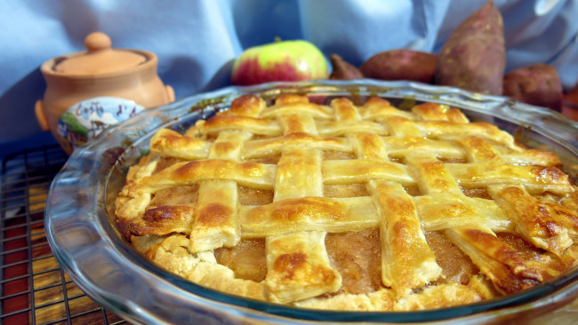 Обои картинки фото еда, пироги, яблочный, пай, пирог