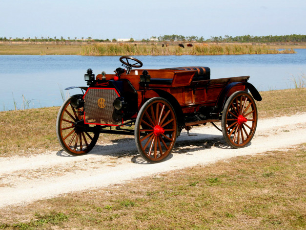 Обои картинки фото 1910, international, high, wheeler, автомобили, классика
