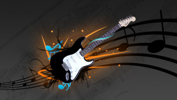 Картинка музыка -музыкальные+инструменты гитара ноты