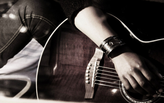 Обои картинки фото музыка, -музыкальные инструменты, руки, гитара