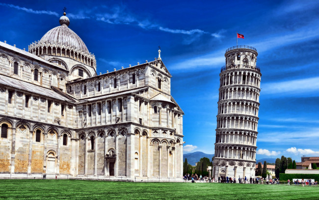 Обои картинки фото города, пиза , италия, башня