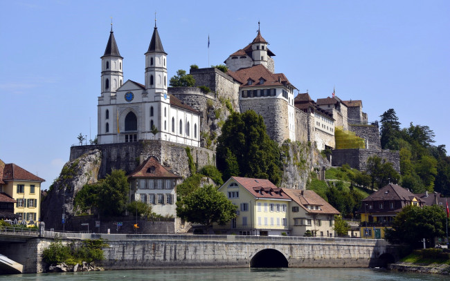 Обои картинки фото города, замки швейцарии, замок