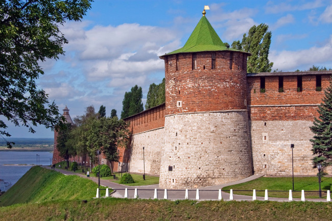 Обои картинки фото нижний новгород, города, - дворцы,  замки,  крепости, нижний, новгород, башня, кремль, стены, россия, город