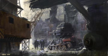 Картинка фэнтези транспортные+средства техника танк