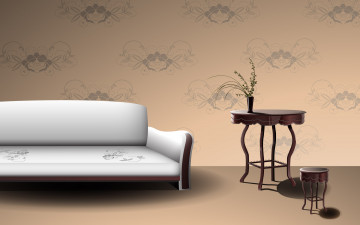 Картинка векторная+графика интерьер мебель комната