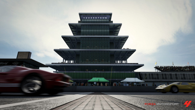 Обои картинки фото видео игры, forza motorsport 4, пагода, гонка, автомобили