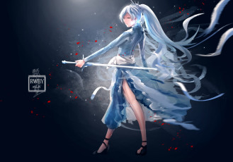Картинка аниме rwby remnant ice webserie anime blade sword ken weapon girl