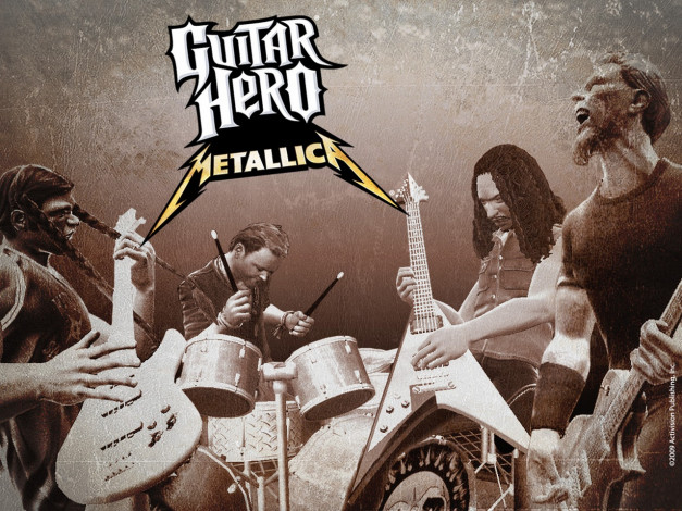 Обои картинки фото видео, игры, guitar, hero, metallica