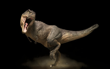 Картинка 3д графика animals животные динозавр тиранозавр рекс