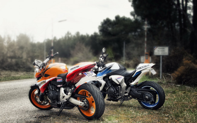 Обои картинки фото мотоциклы, unsort, дорога, hornet, , cb100r