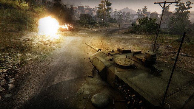 Обои картинки фото видео игры, armored warfare, взрыв, танк