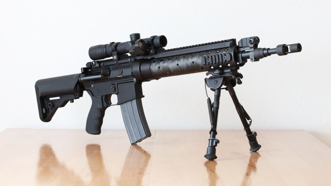 Обои картинки фото оружие, автоматы, mk12, винтовка, spr
