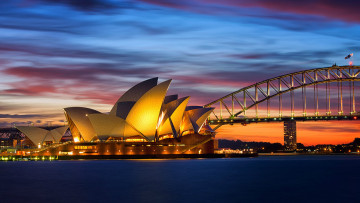 Картинка города сидней+ австралия opera house