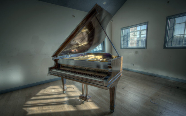 Обои картинки фото музыка, -музыкальные инструменты, рояль, комната, окно