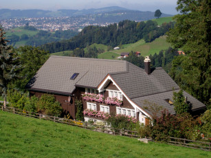 Картинка швейцария реэтобель города здания дома