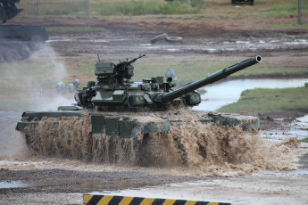 Картинка 90мс техника военная грязь полигон танк