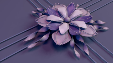 Картинка 3д графика flowers цветы лепестки фон