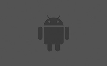 Картинка компьютеры android логотип серый
