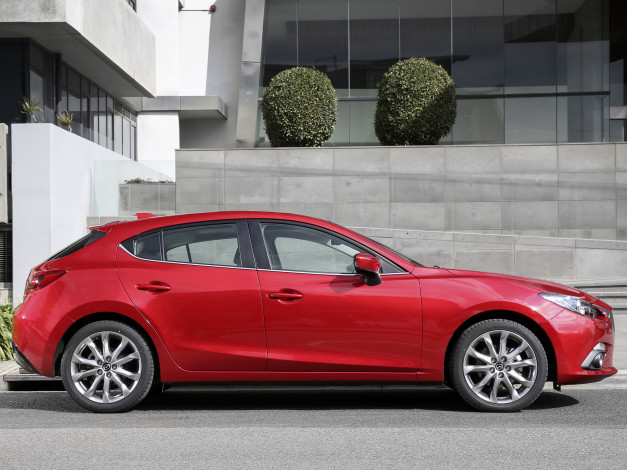 Обои картинки фото автомобили, mazda, mazda3, hatchback, au-spec, bm, 2014г