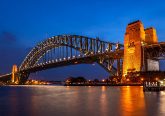 Картинка города -+мосты сооружения мост городской вид австралия