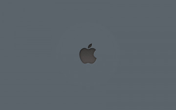Картинка компьютеры apple логотип тёмный