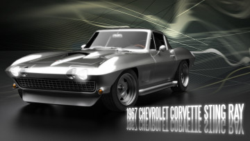 Картинка автомобили 3д corvette