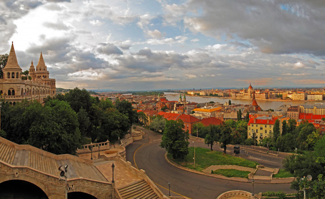 Обои картинки фото города, будапешт , венгрия, будапешт, дома, площадь
