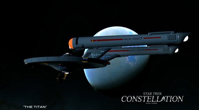 Обои картинки фото видео игры, star trek constellation, планета, вселенная, полет, космический, корабль