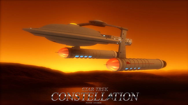 Обои картинки фото видео игры, star trek constellation, полет, вселенная, космический, корабль